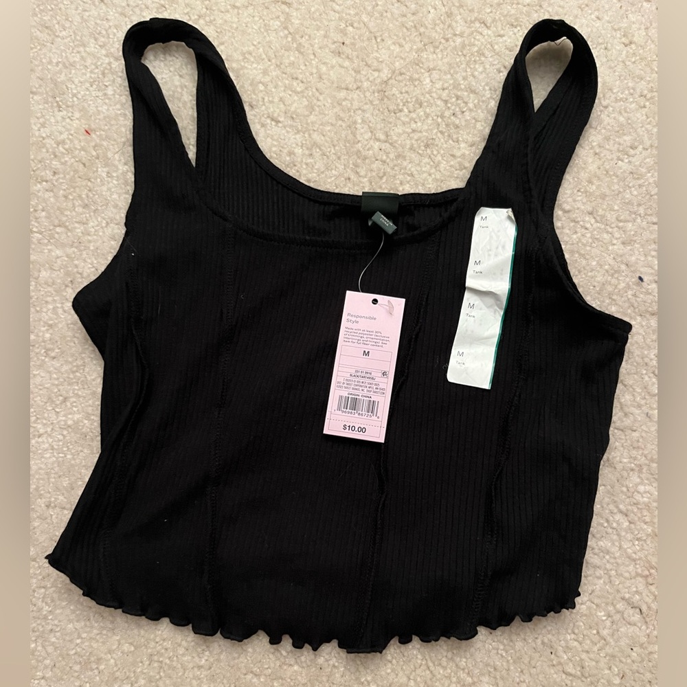 Black Crop Top